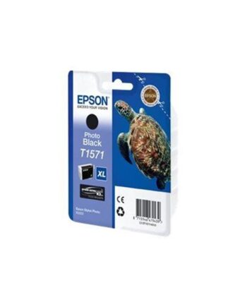 Epson T1571 Ink Cartridge Photo Black Blækpatron Foto Sort