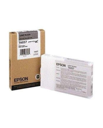 Epson T6057 Light Black Blækpatron Lys Sort