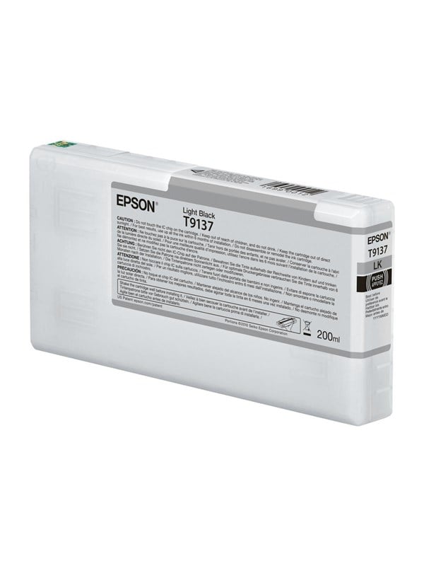 Epson T9137 Light Black Ink Blækpatron Lys Sort