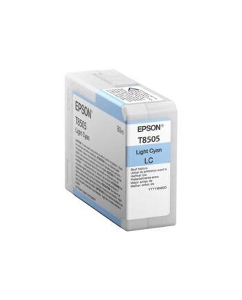 Epson T8505 Light Cyan Ink Blækpatron Lys Cyan