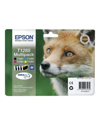 Epson T1285 Multipack  Black Yellow Cyan Magenta  Ink Blækpatron Cyan