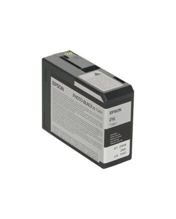 Epson T5801 Photo Black Ink Blækpatron Foto Sort