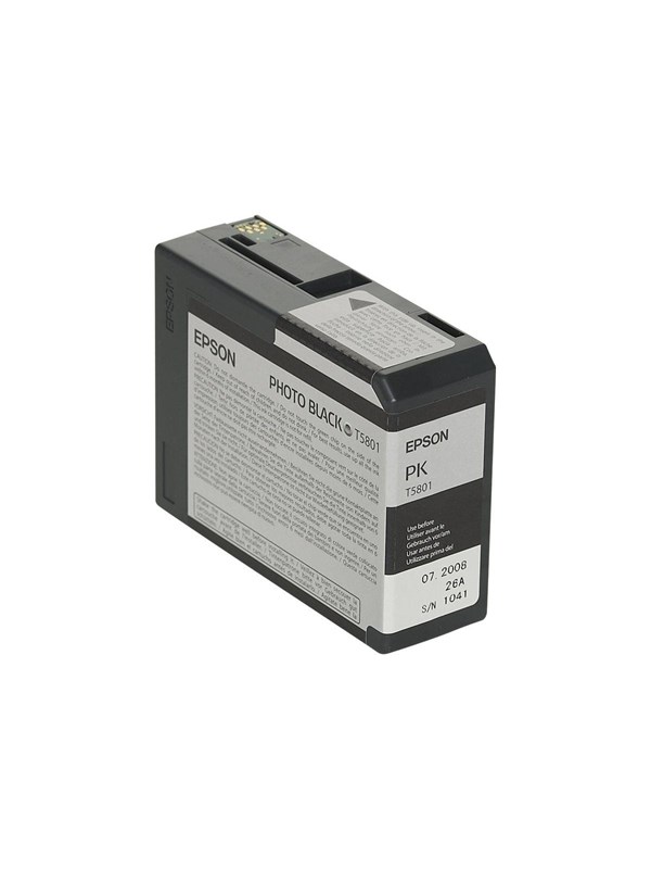 Epson T5801 Photo Black Ink Blækpatron Foto Sort