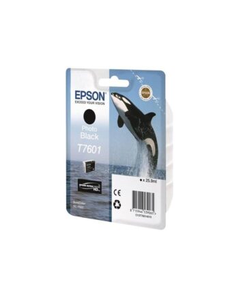 Epson T7601 Photo Black Ink Blækpatron Foto Sort