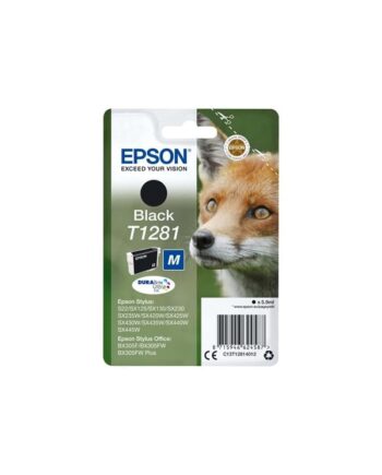 Epson T1281 Størrelse   Sort Original Blækpatron Blækpatron Sort