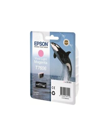Epson T7606 Vivid Light Magenta Ink Blækpatron Levende Lyserød