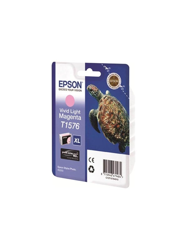 Epson T1576 Vivid Light Magenta Ink Cartridge Blækpatron Levende Lyserød