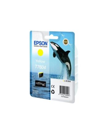 Epson T7604 Yellow Ink Blister Blækpatron Gul