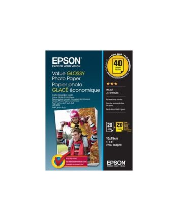 Epson Value Photo Paper Glossy Fotopapir 20 Ark