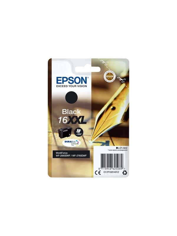 Epson 16x Blækpatron Sort