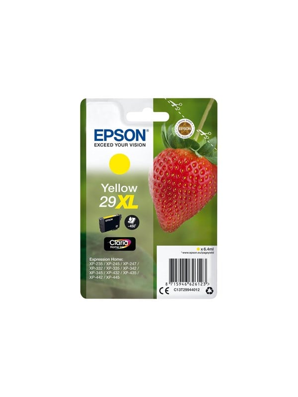 Epson 29 Yellow Ink Blækpatron Gul