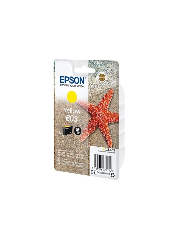 Epson 603 Yellow Original Ink Cartridge Blækpatron Gul
