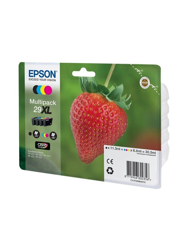 Epson 29 -pack Black Yellow Cyan Magenta Blækpatron Cyan