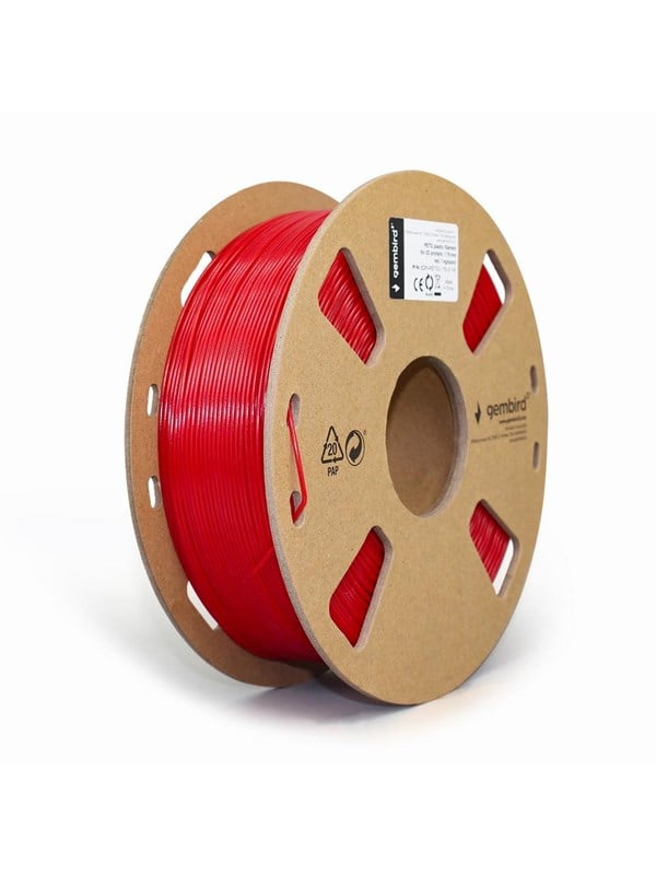 Gembird Petg Pet Pett Filament Rød 75mm Kg