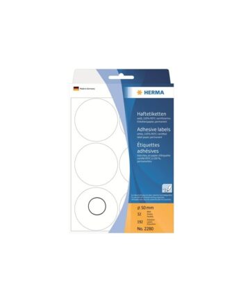 Herma Multi-purpose Labels Colour Dots   50 Mm White