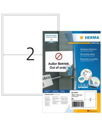 Herma Removable Labels 10314 100 Sheets  200 Labels