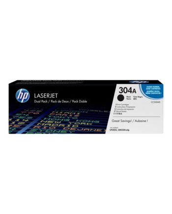 Hp 304a   Cc530ad Black Toner  -pack Lasertoner Sort