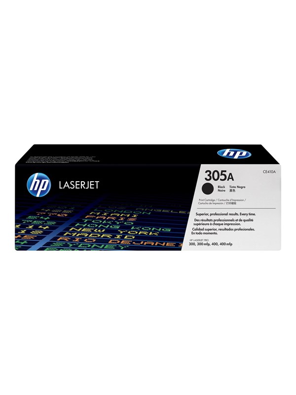 Hp 305a Ce410a Black Toner Lasertoner Sort