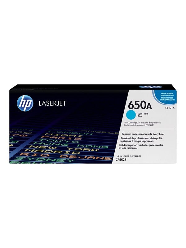 Hp 650a Ce271a Cyan Toner Lasertoner Cyan