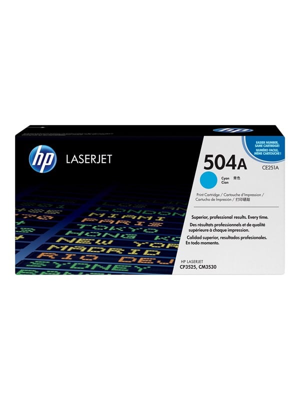 Hp 504a Ce251a Cyan Toner Lasertoner Cyan