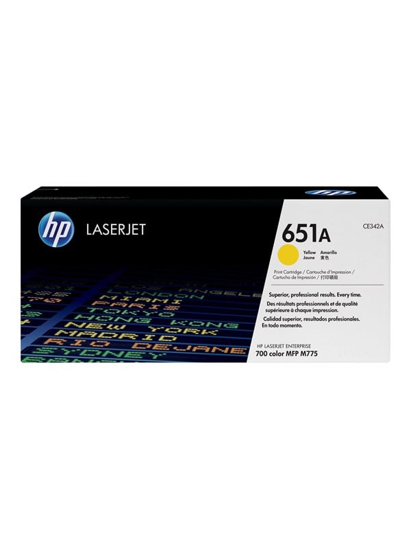 Hp 651a Ce342a Yellow Toner Lasertoner Gul
