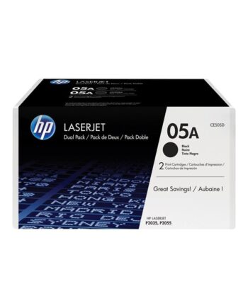 Hp 05a   Ce505d  -pack Black Toner Lasertoner Sort