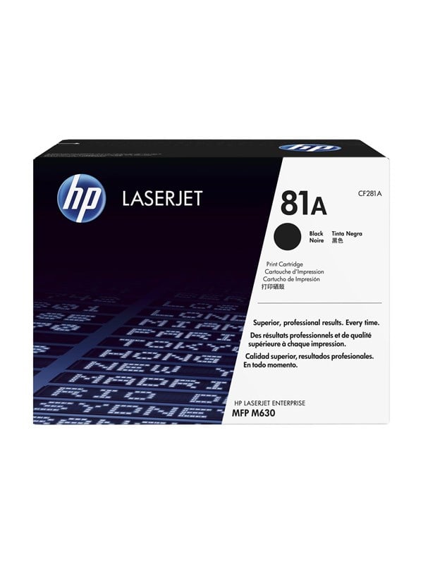 Hp 81a Cf281a Black Toner Lasertoner Sort