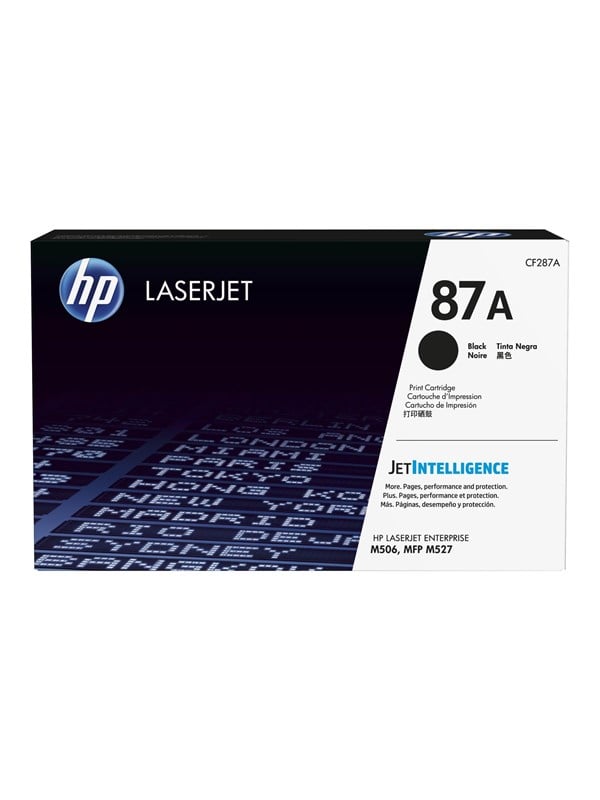 Hp 87a Cf287a Black Toner Lasertoner Sort