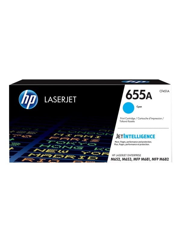 Hp 655a Cf451a Cyan Toner Lasertoner Cyan