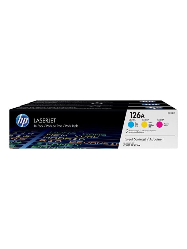 Hp 126a Cf341a -pack Toner Yellow Magenta Cyan Lasertoner Cyan