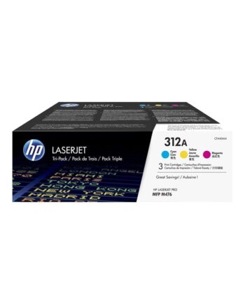 Hp 312a   Cf440am Tri-pack  Yellow Cyan Magenta  Lasertoner Cyan
