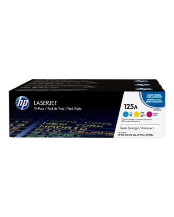 Hp 125a   Cf373am  -pack Toner Lasertoner Cyan  Magenta  Gul