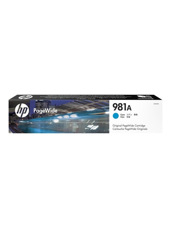 Hp 981a J3m68a Cyan Ink Blækpatron Cyan