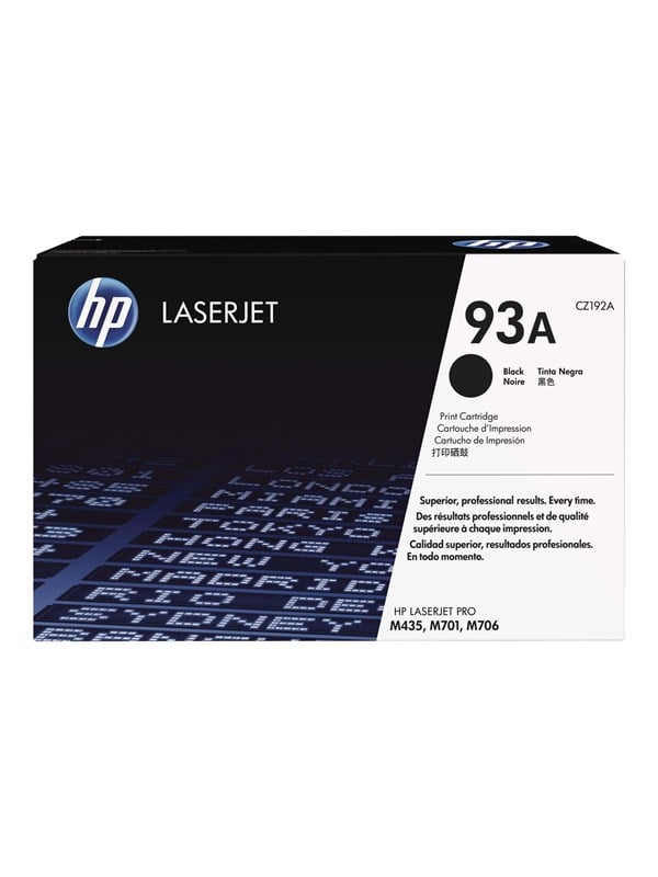 Hp 93a Lasertoner Sort
