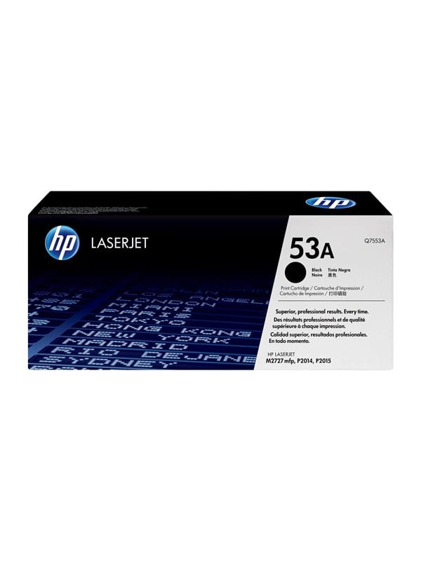 Hp 53a Q7553a Black Toner Lasertoner Sort