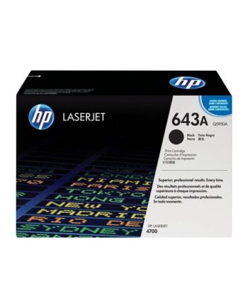 Hp 643a   Q5950a Black Toner Lasertoner Sort