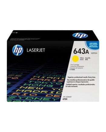 Hp 643a   Q5952a Yellow Laser Toner Lasertoner Gul