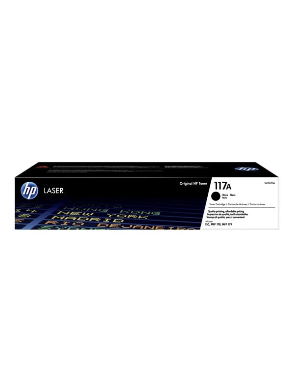 Hp 117a W2070a Black Toner Lasertoner Sort