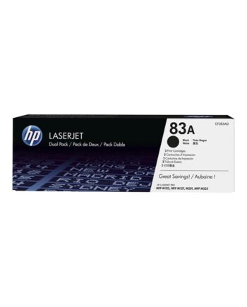 Hp 83ad   Cf283ad  -pack Black Toner Lasertoner Sort