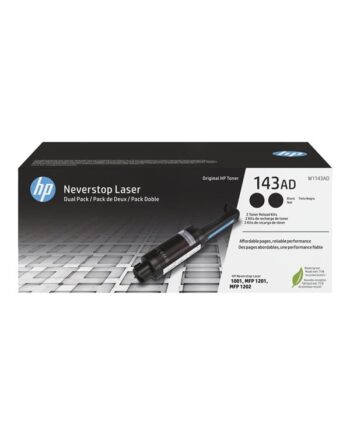 Hp 143ad   W1143ad Black Toner  -pack Reservetoner Sort