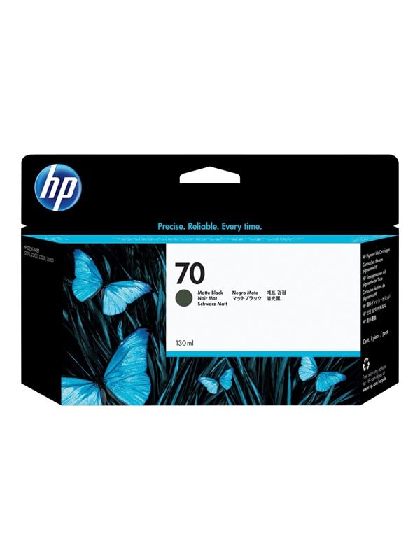 Hp 70 C9448a Matte Black Ink Blækpatron Mat Sort