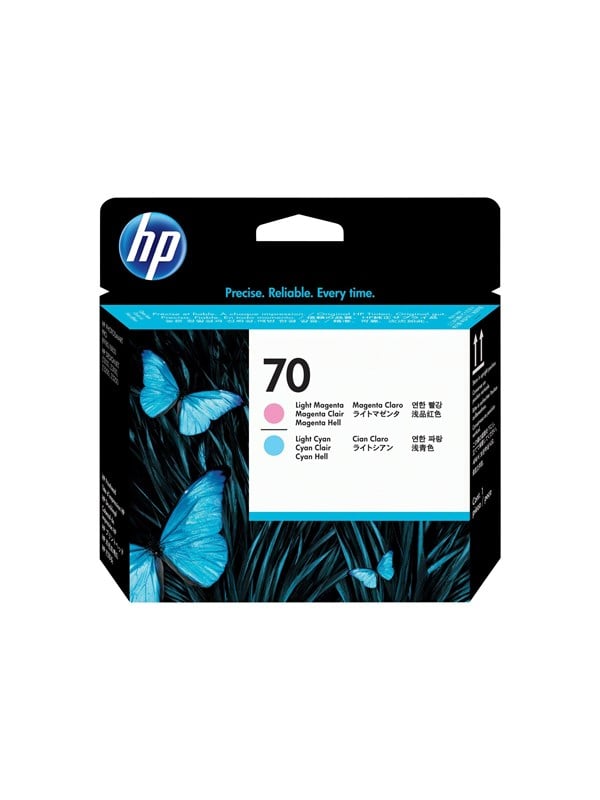 Hp 70 C9405a Printhead Cyan And Light Magenta Printhoved Lys Cyan