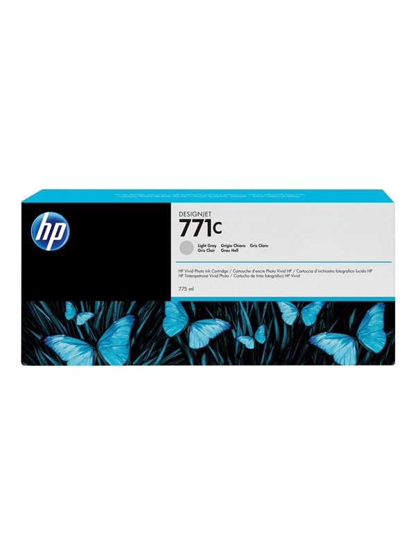 Hp 771c B6y14a Light Grey Ink Blækpatron Lysegrå