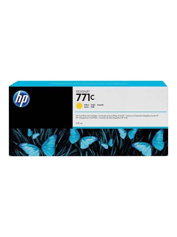 Hp 771c B6y10a Yellow Ink Blækpatron Gul