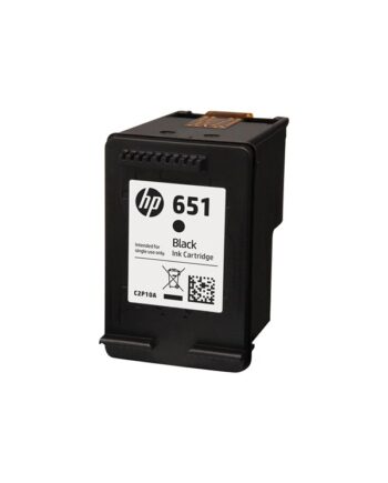 Hp 651   C2p10ae Black Ink Blækpatron Sort