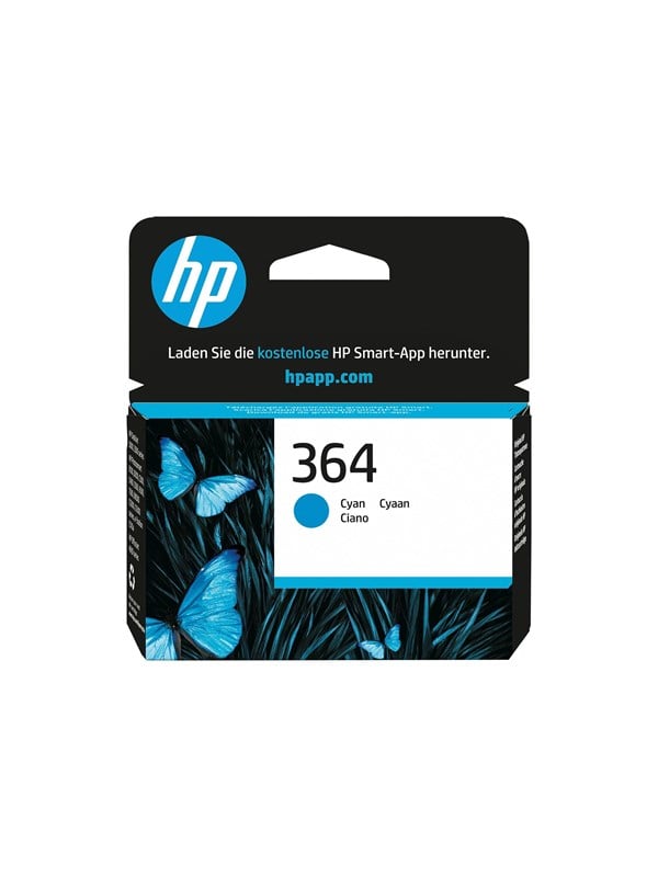 Hp 364 Cb318ee Cyan Ink Blækpatron Cyan