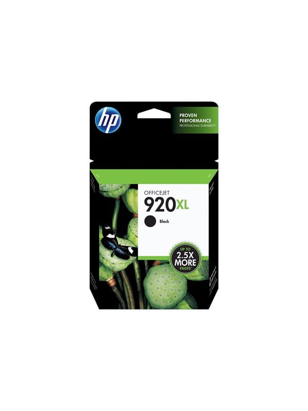 Hp 920 Cd975ae High Capacity Black Ink Blækpatron Sort