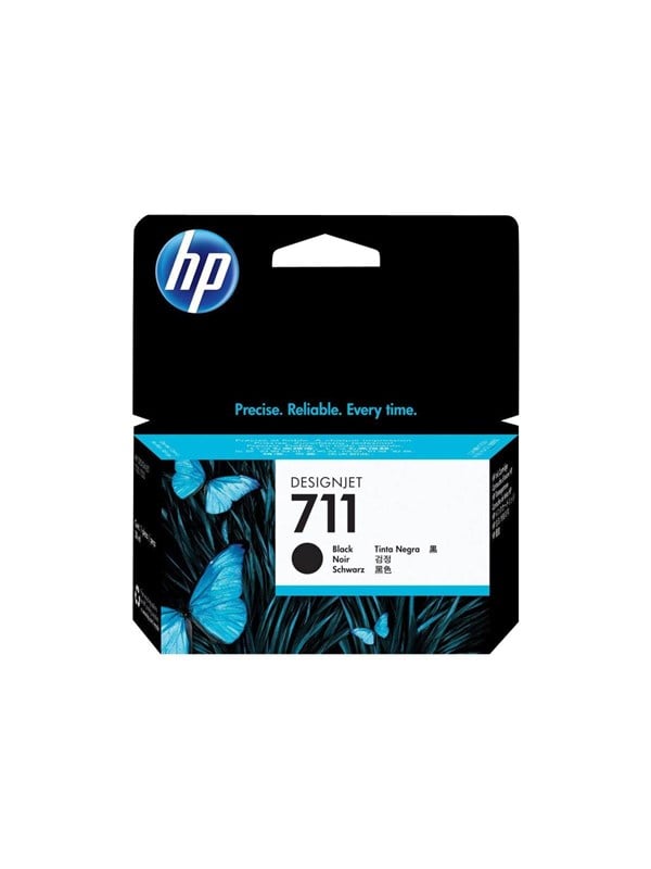 Hp 711 Cz129a Black Ink 38 Ml Blækpatron Sort