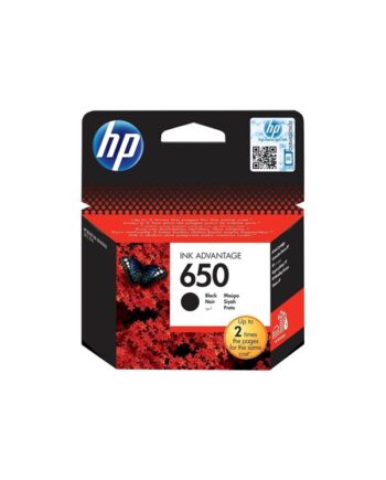 Hp 650   Cz101ae Black Ink Blækpatron Sort