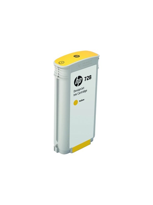Hp 728 F9j65a Yellow Ink Blækpatron Farve-baseret Gul